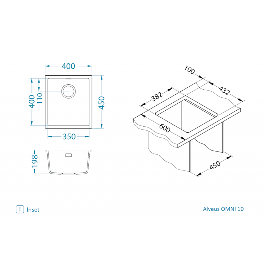 Sudoper Alveus OMNI 10 I/U