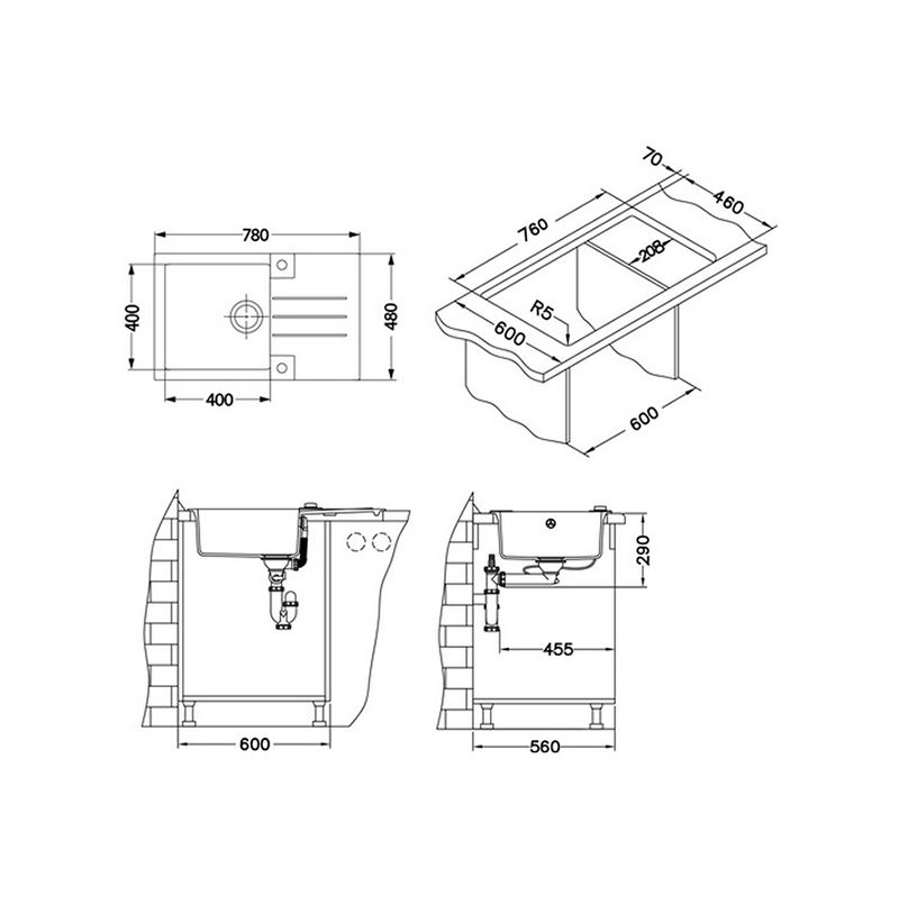 Sudoper Alveus ROCK 130 I