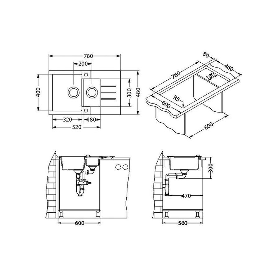 Sudoper Alveus ROCK 70 I