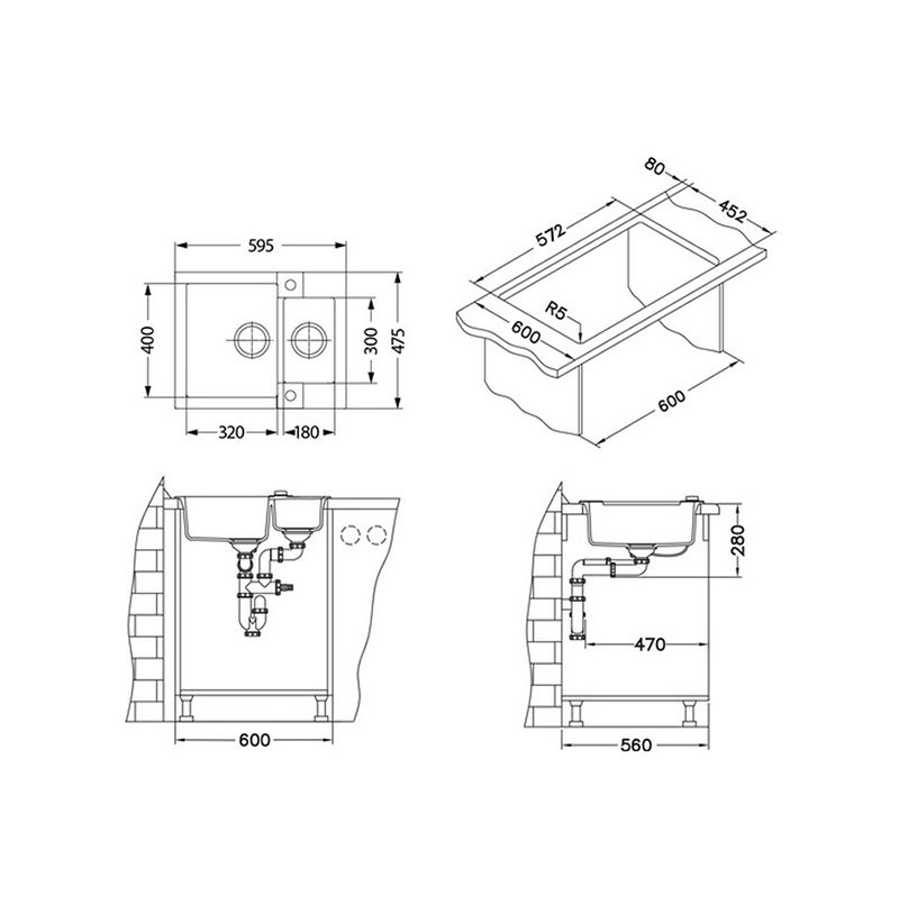 Sudoper Alveus ROCK 80 I