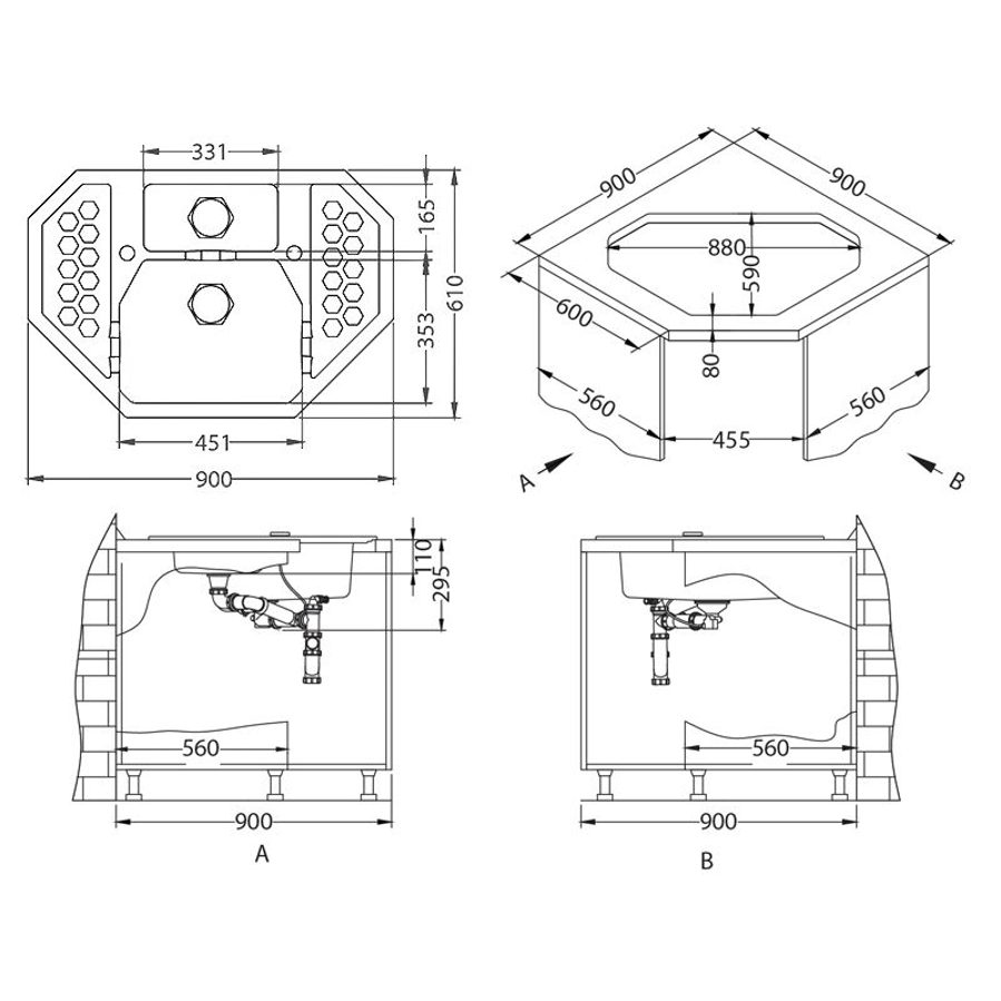 Sudoper Alveus SENSUAL 60 I