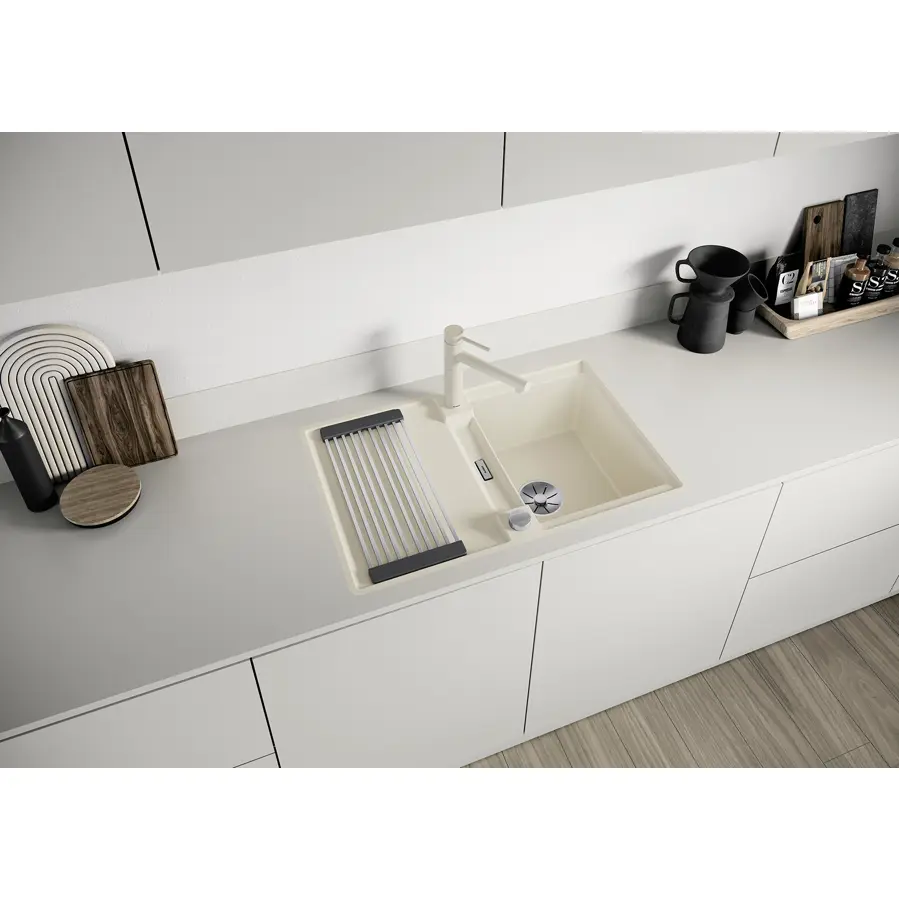 Sudoper Blanco Adira 45S-F crni InFino s dalj. pri. 527593