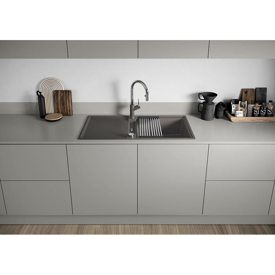 Sudoper Blanco Adira XL 6S crni InFino s dalj. pri. 527617