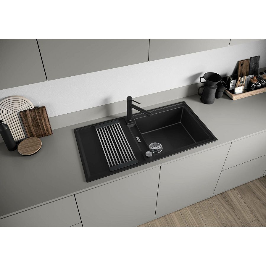 Sudoper Blanco Adira XL 6S crni InFino s dalj. pri. 527617