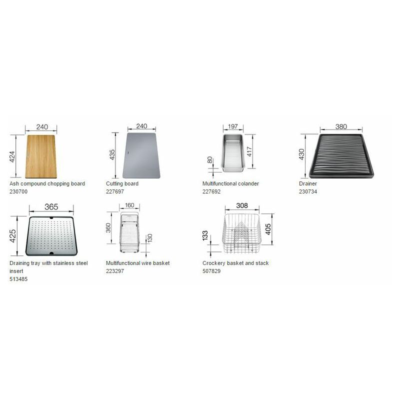 Sudoper Blanco Andano 500-U inox bez daljinskog