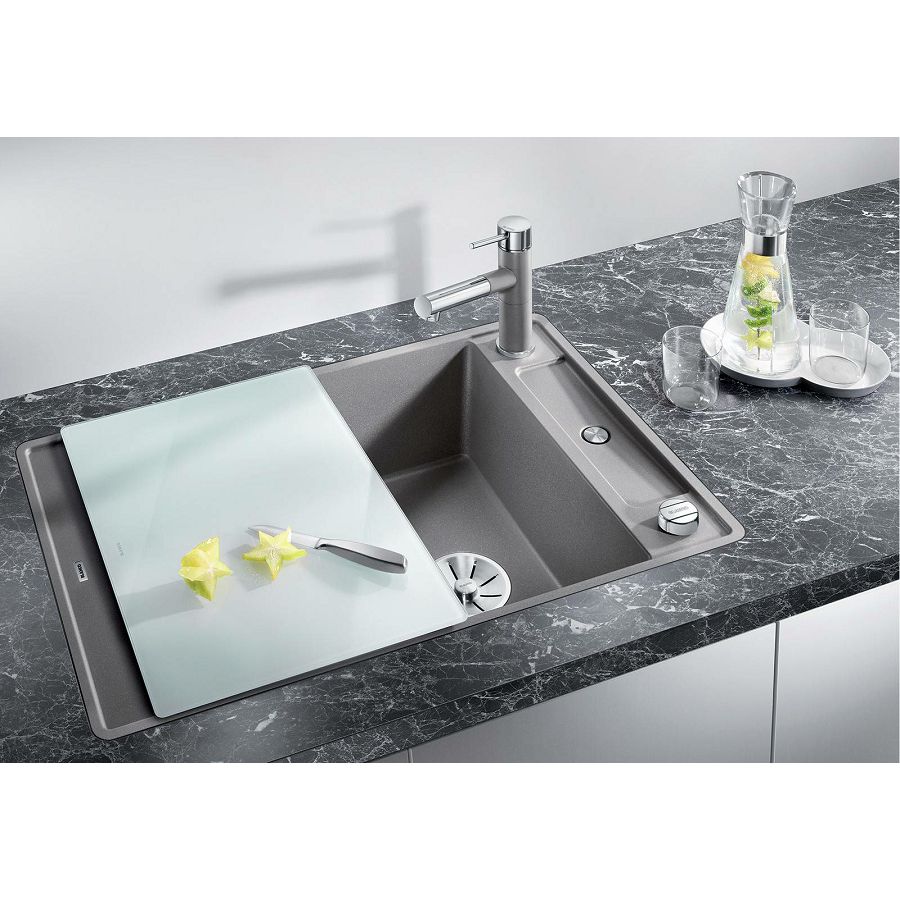 Sudoper Blanco Axia III 45S-F InFino s dalj, daska staklo