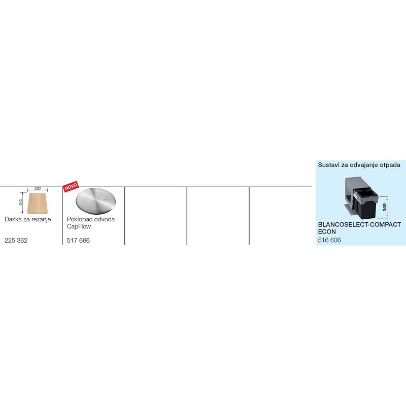 Sudoper BLANCO CLASSIC 40S svilen sjaj