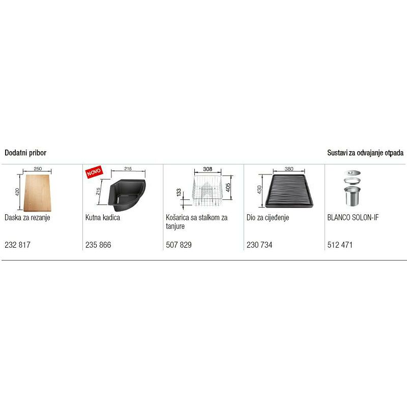 Sudoper Blanco Dalago 5 Silgranit, s dalj.