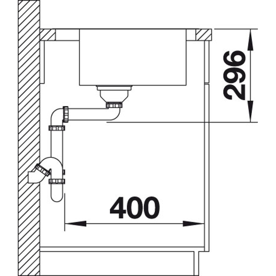 Sudoper Blanco Divon II 5S-IF inox InFino lijevi s dalj. 521659