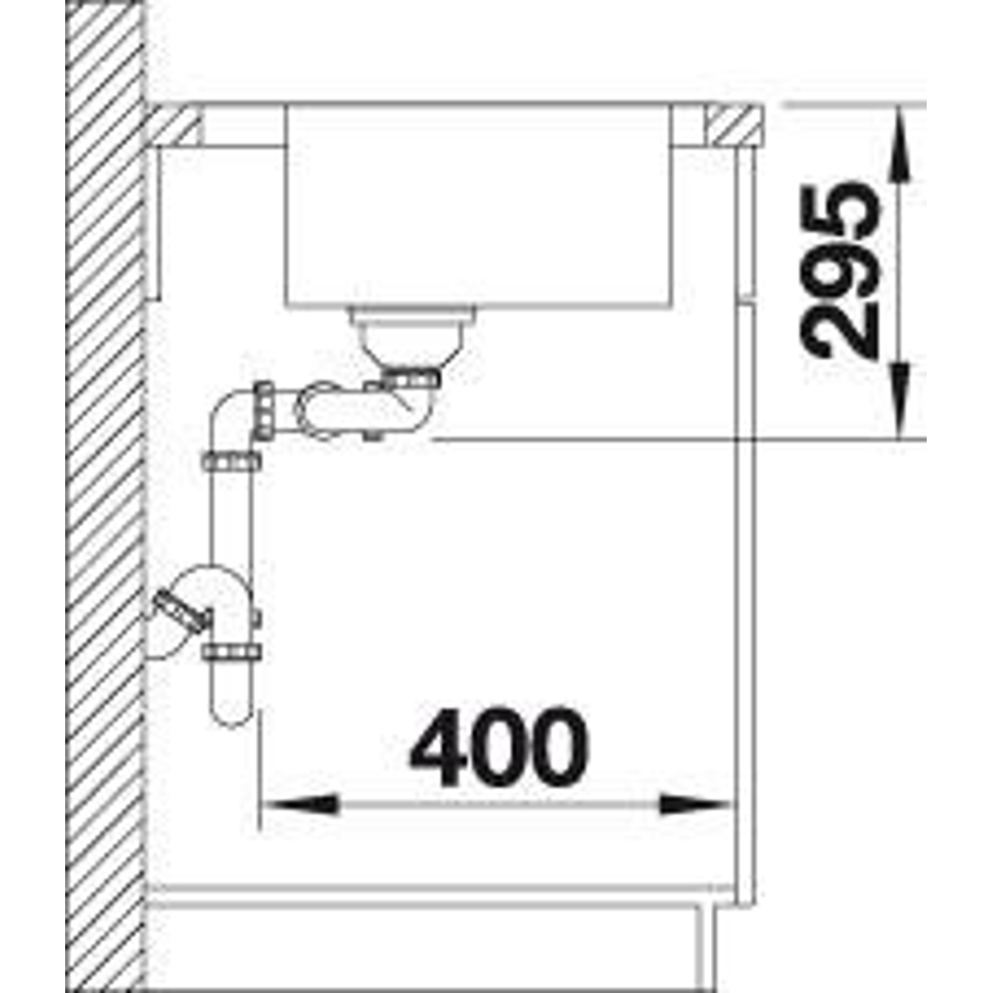 Sudoper Blanco Divon II 8-IF InFino inox s dalj. 521663