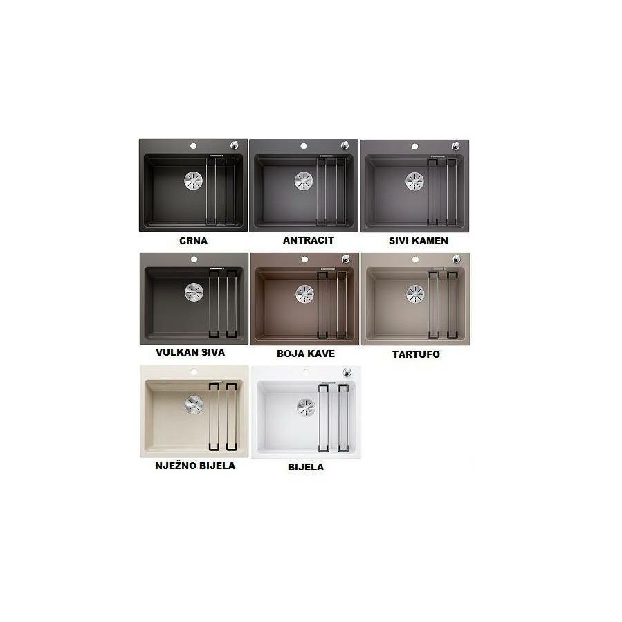 Sudoper Blanco Etagon 6 InFino s dalj. Silgranit