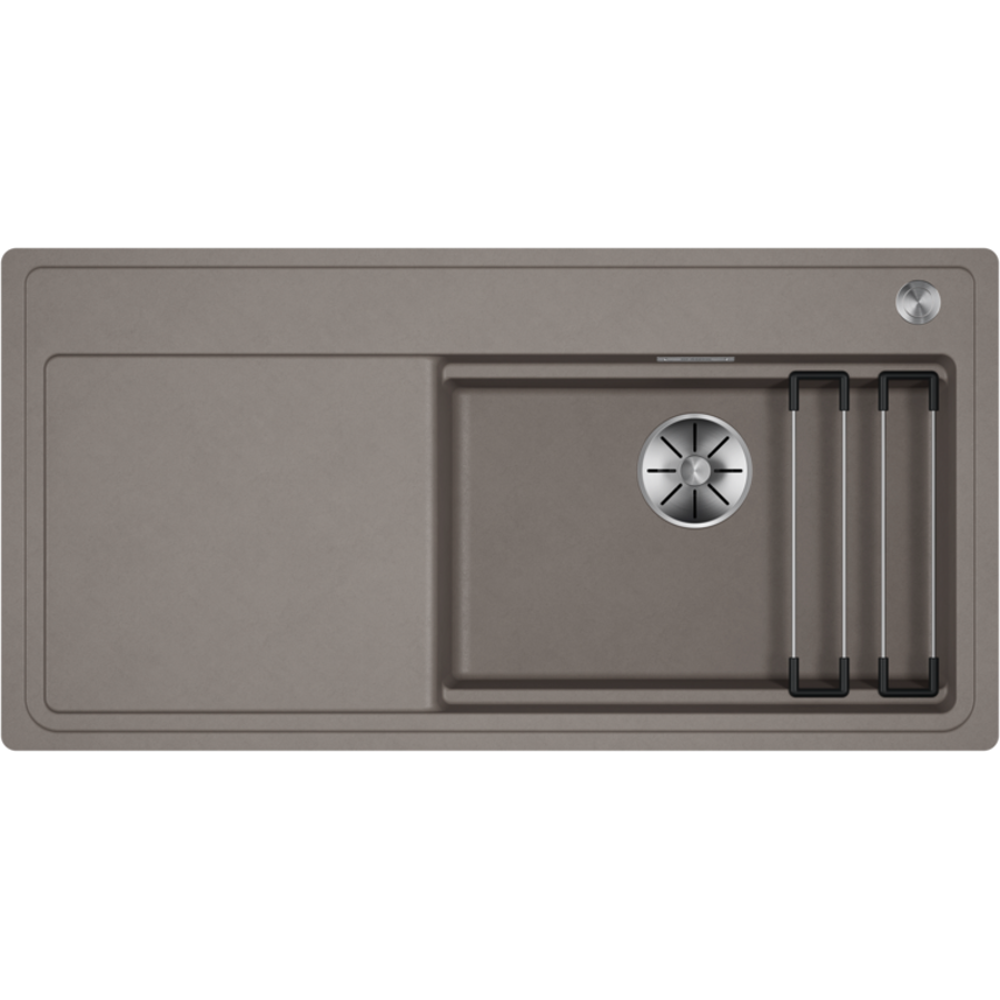 Sudoper Blanco Etagon XL6S-F antracit s dalj. + inox pribor 528101