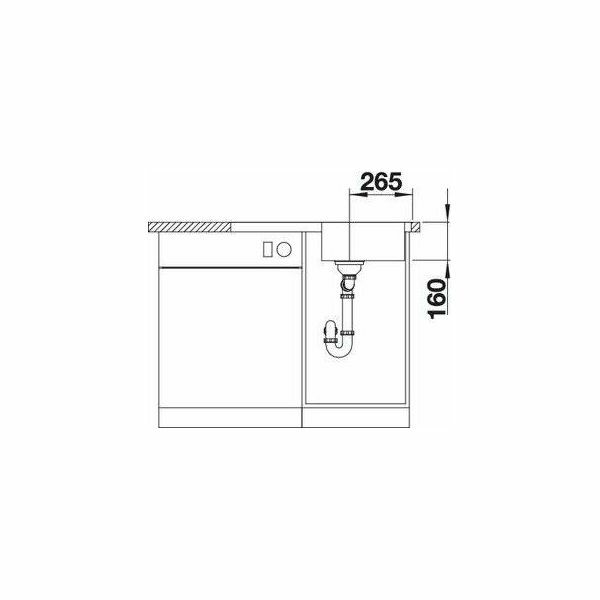 Sudoper Blanco Lantos Compact. 45S-IF 18/10