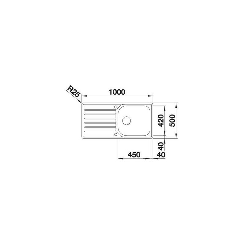 Sudoper Blanco Lantos XL 6S-IF 18/10 s dalj. 519709