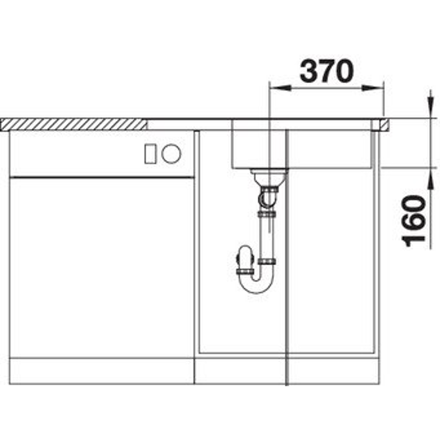 Sudoper Blanco Lantos XL6S-IF compact 18/10 s dalj. 523140