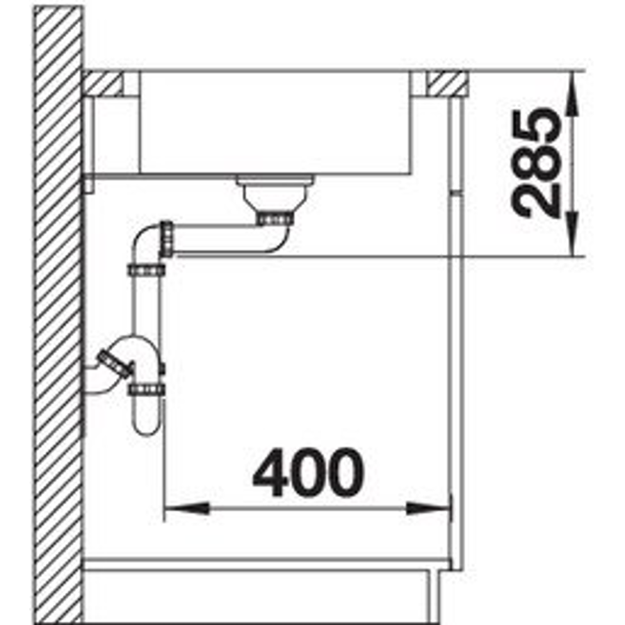 Sudoper Blanco Lantos XL6S-IF compact 18/10 s dalj. 523140