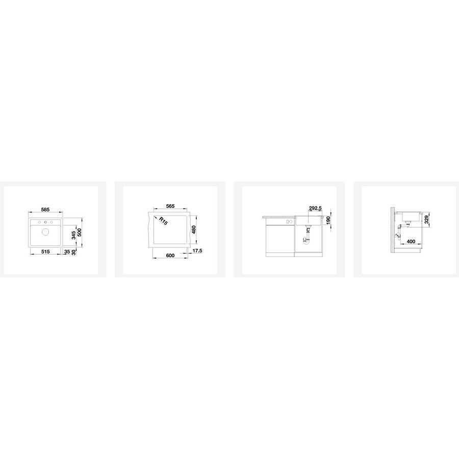 Sudoper Blanco Legra 6 bez dalj.