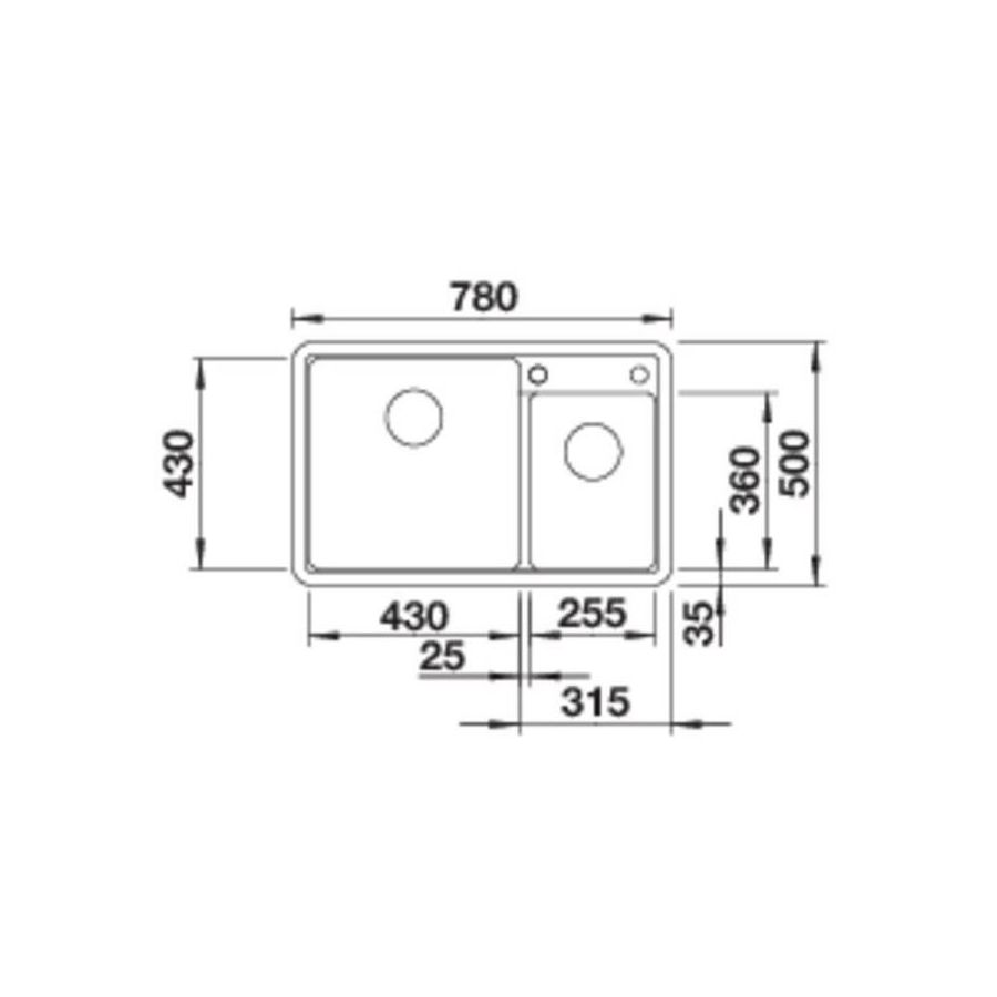 Sudoper Blanco Legra 8 bez dalj.