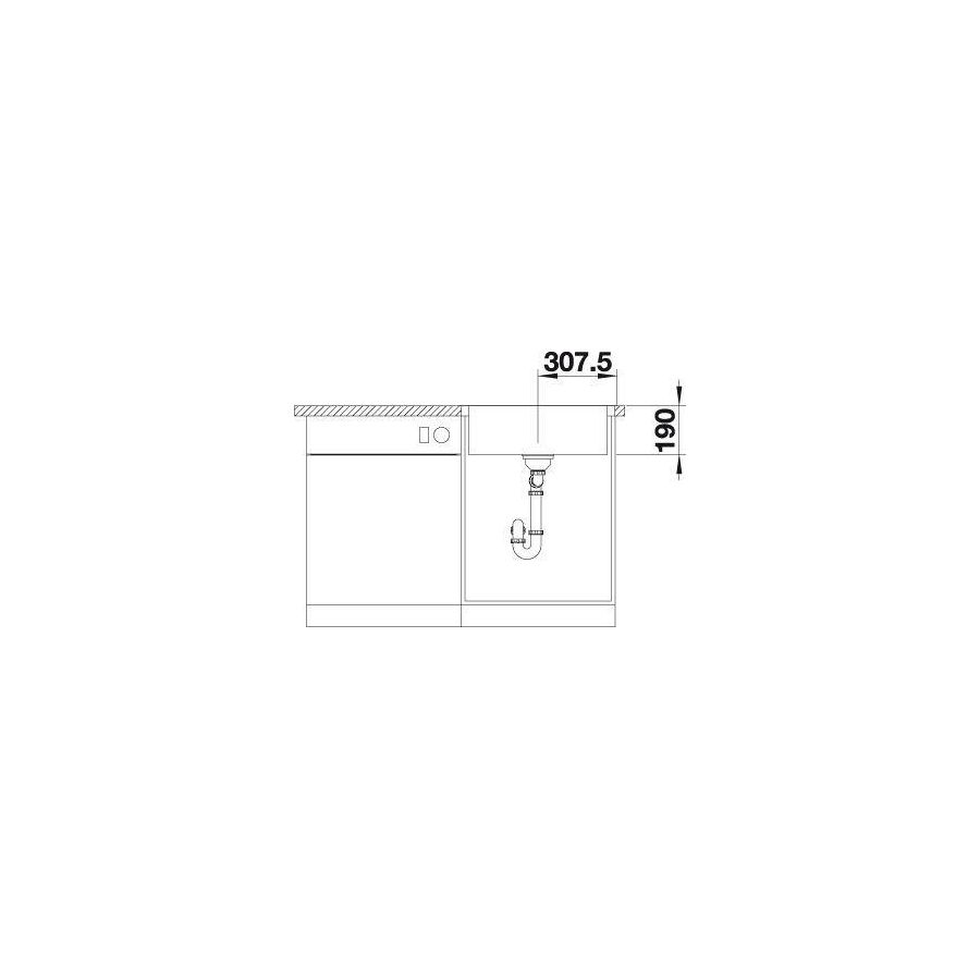 Sudoper Blanco Lemis 6-IF bez. dalj. 525108