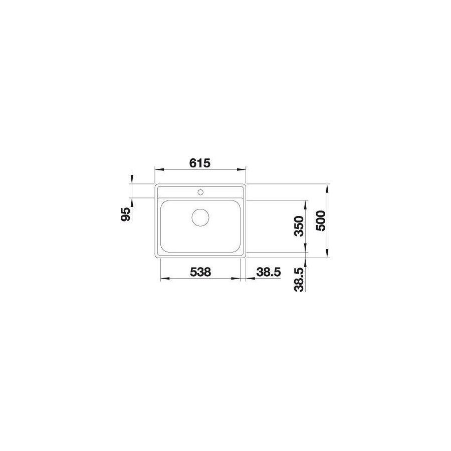 Sudoper Blanco Lemis 6-IF bez. dalj. 525108