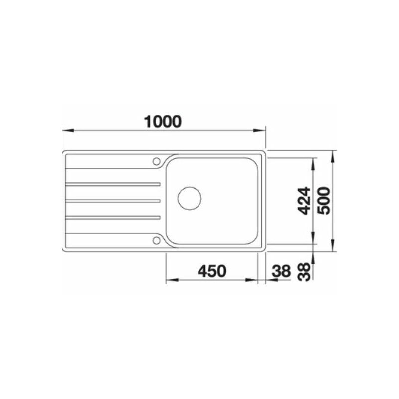 Sudoper Blanco Lemis XL 6S-IF sa dalj. 523035