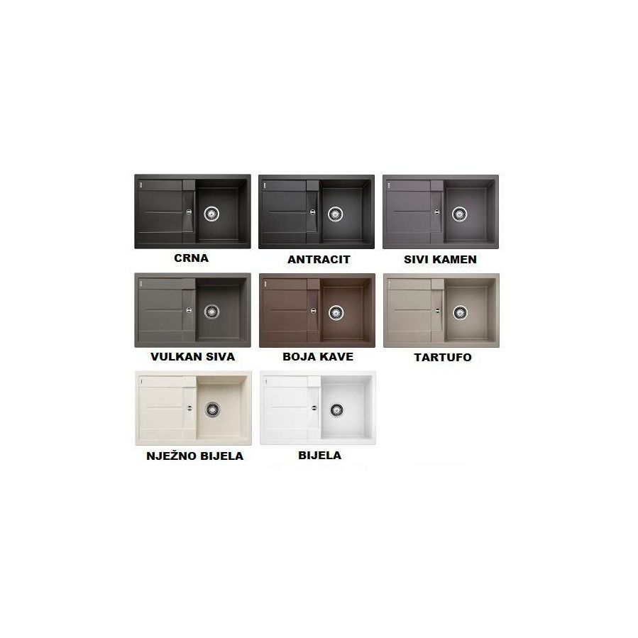 Sudoper BLANCO METRA 45S Silgranit + daljinski