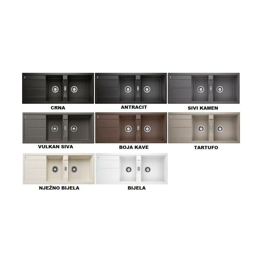 Sudoper BLANCO METRA 8S Silgranit