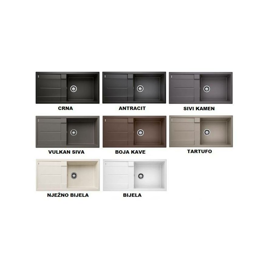 Sudoper BLANCO METRA XL 6S Silgranit + daljinski