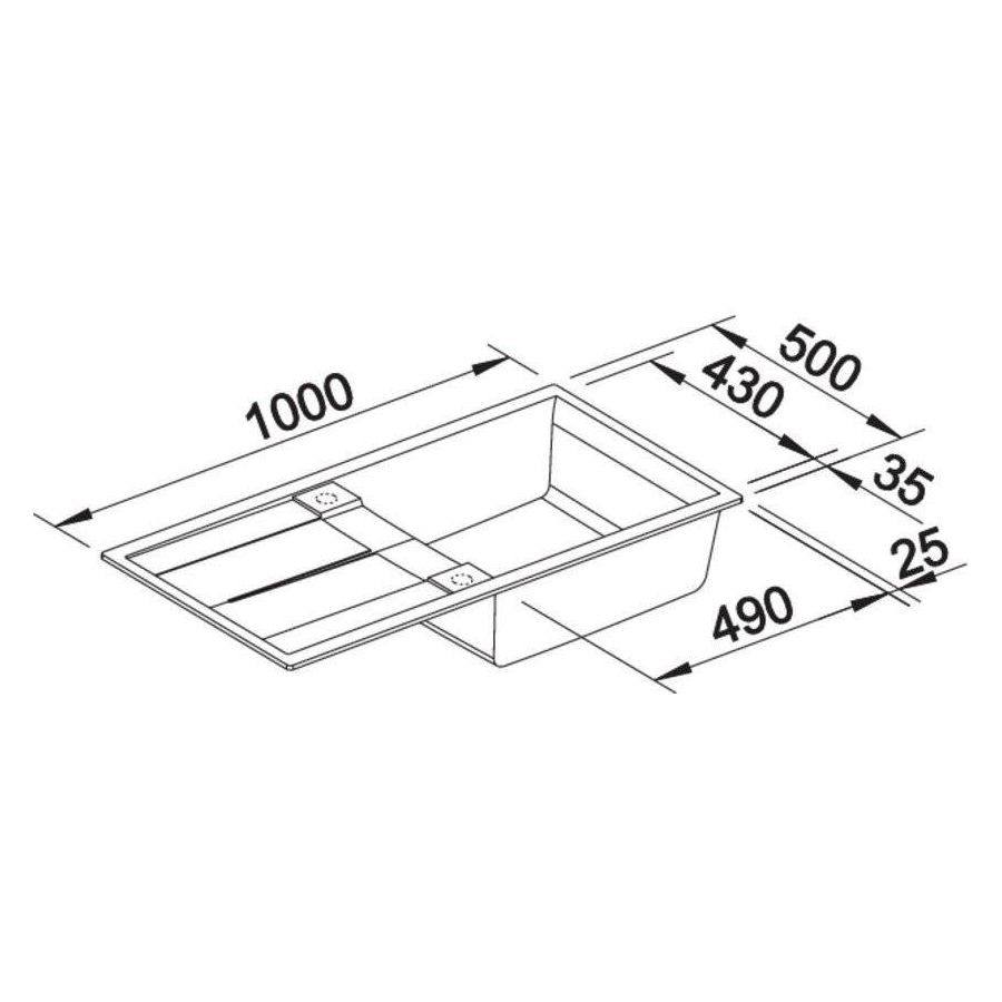 Sudoper BLANCO METRA XL 6S Silgranit + daljinski