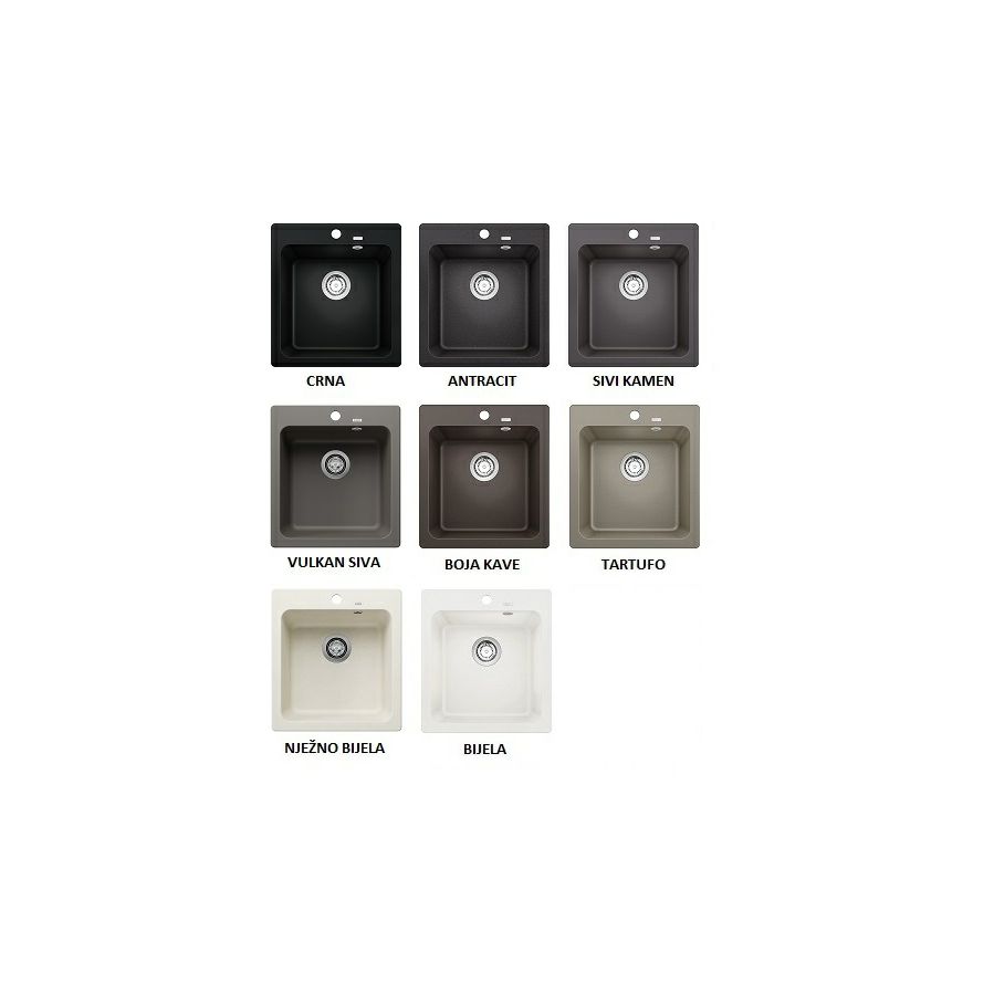 Sudoper Blanco Naya 45 antracit bez dalj. 525222