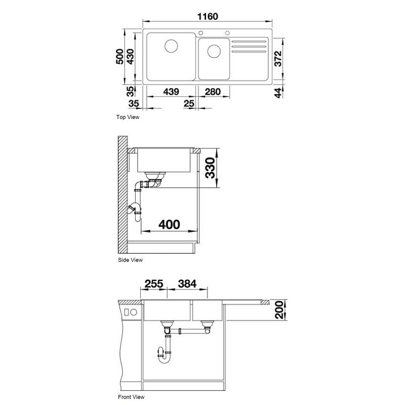 Sudoper BLANCO NAYA 8S - silgranit
