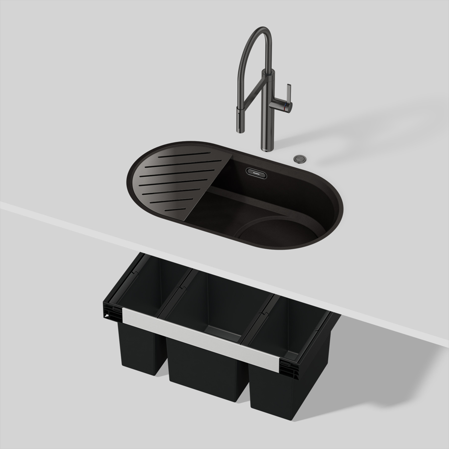 Sudoper Blanco Oovalon 700-IF InFino CapFlow bez sifona 527991