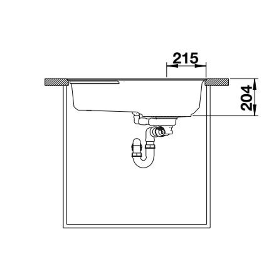 Sudoper Blanco Oovalon 700-IF InFino CapFlow bez sifona 527991