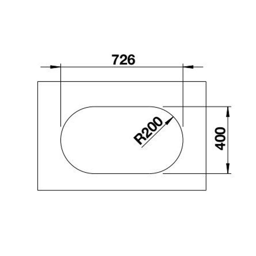 Sudoper Blanco Oovalon 700-U InFino CapFlow bez sifona 527989