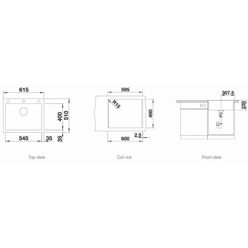 Sudoper Blanco Pleon 6 silgranit bez dalj.