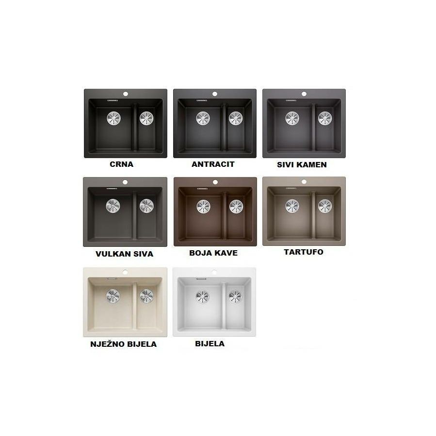 Sudoper Blanco Pleon 6 SPLIT silgranit bez dalj.