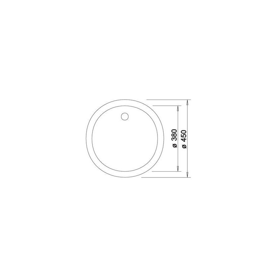 Sudoper Blanco Rondo bez dalj. 511629
