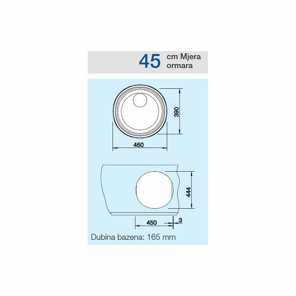 Sudoper BLANCO RONDOSOL INOX