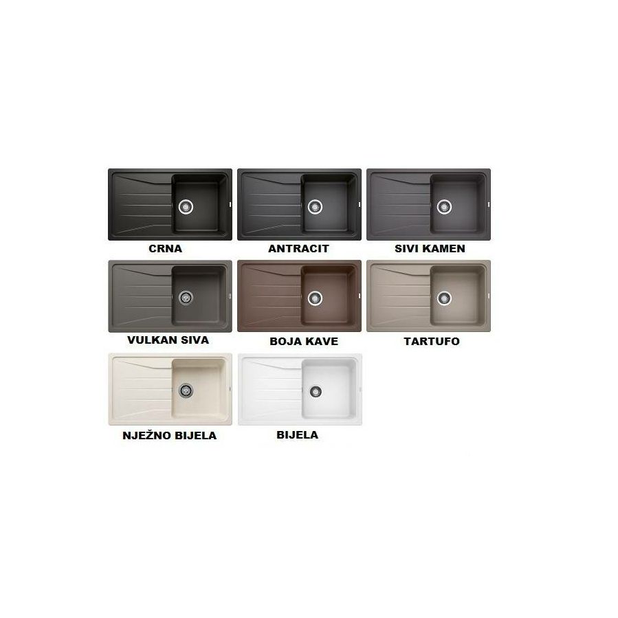 Sudoper Blanco Sona 5S Silgranit bez dalj.