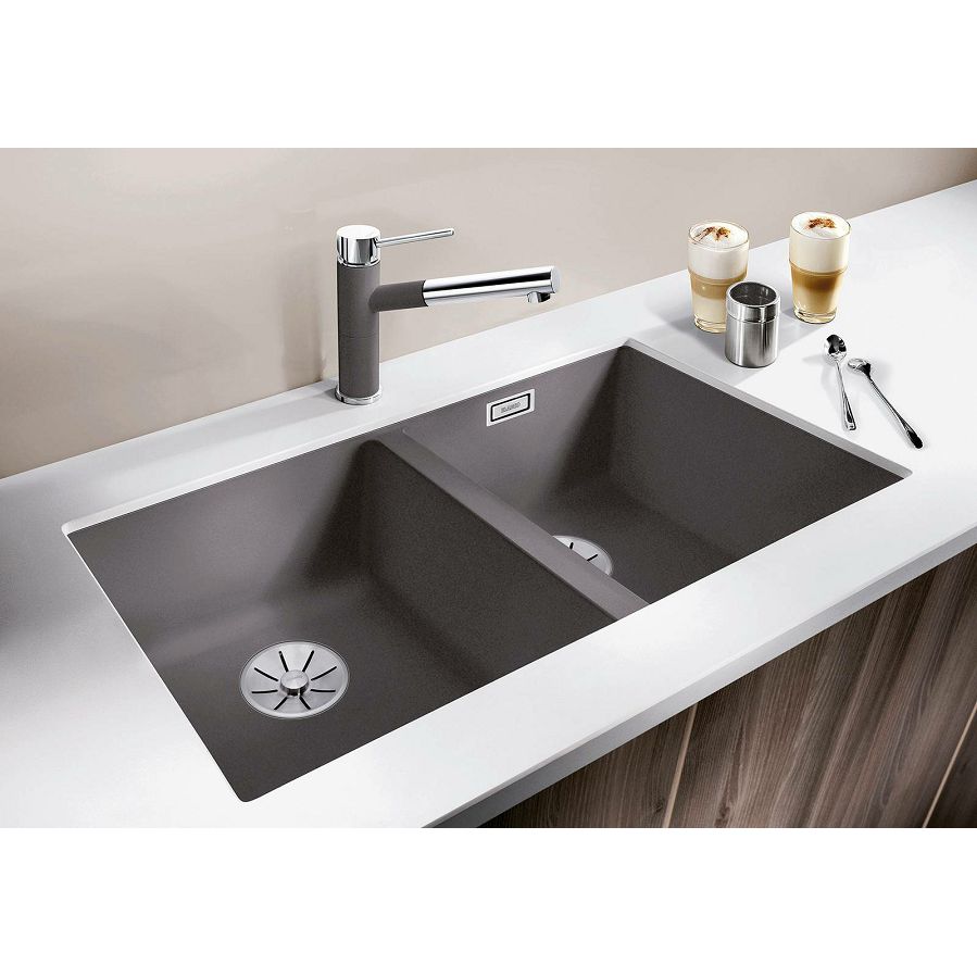 Sudoper Blanco Subline 350/350-U antracit bez InFino seta gl. bazen lij. 527829