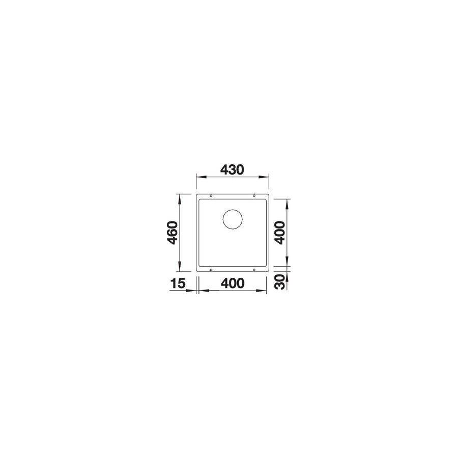 Sudoper Blanco Subline 400-U bez dalj. 523422