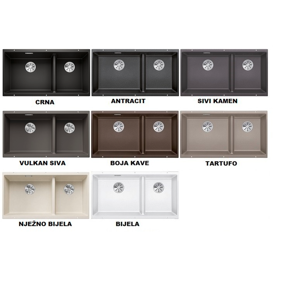 Sudoper Blanco Subline 480/320-U Silgranit bez dalj.