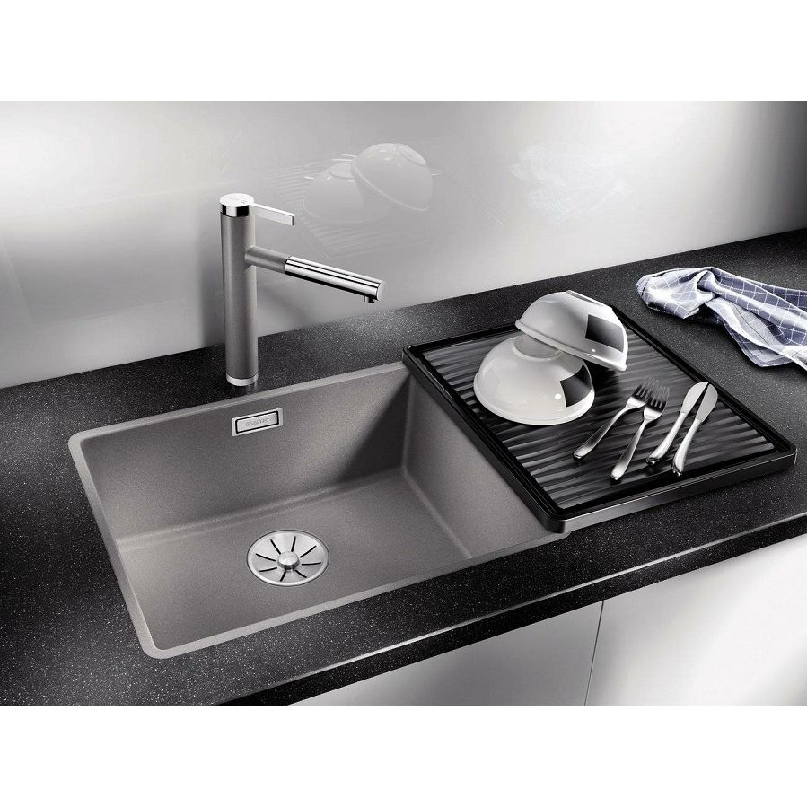 Sudoper Blanco Subline 500-F crni InFino bez dalj. 525994