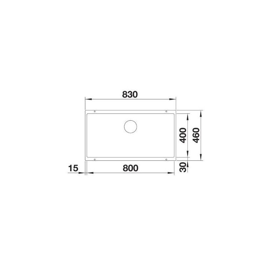 Sudoper Blanco Subline 800-U bez dalj.