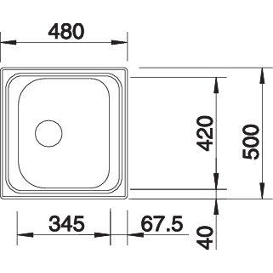 Sudoper Blanco Tipo 45 inox 18/10 prirodna dorada bez dalj. 525320