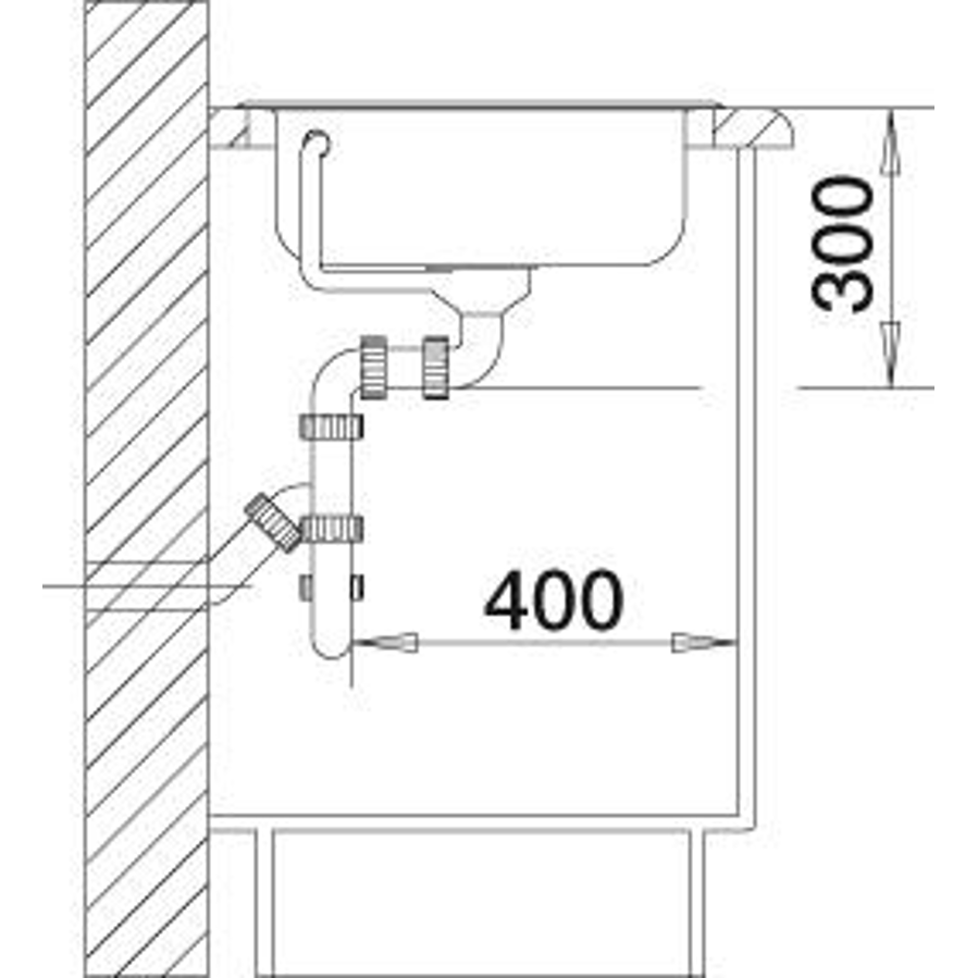 Sudoper Blanco Tipo 45 inox 18/10 prirodna dorada bez dalj. 525320