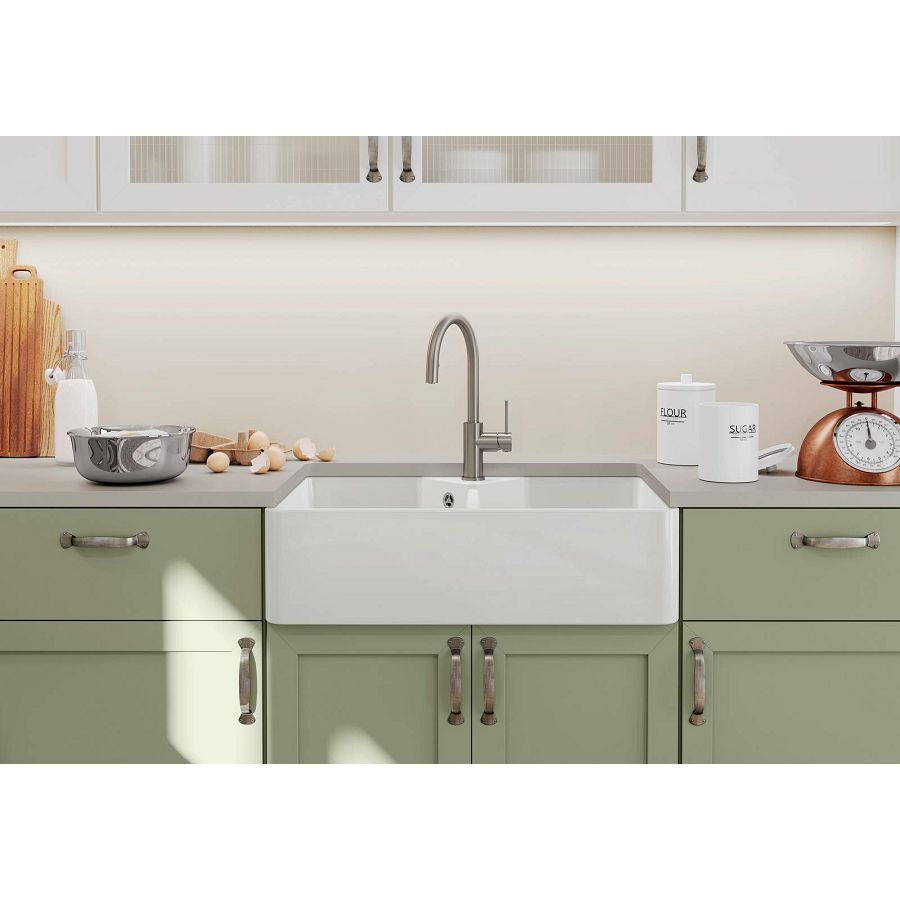 Sudoper Blanco Villae Double Farmhouse keramika bez dalj. 525164