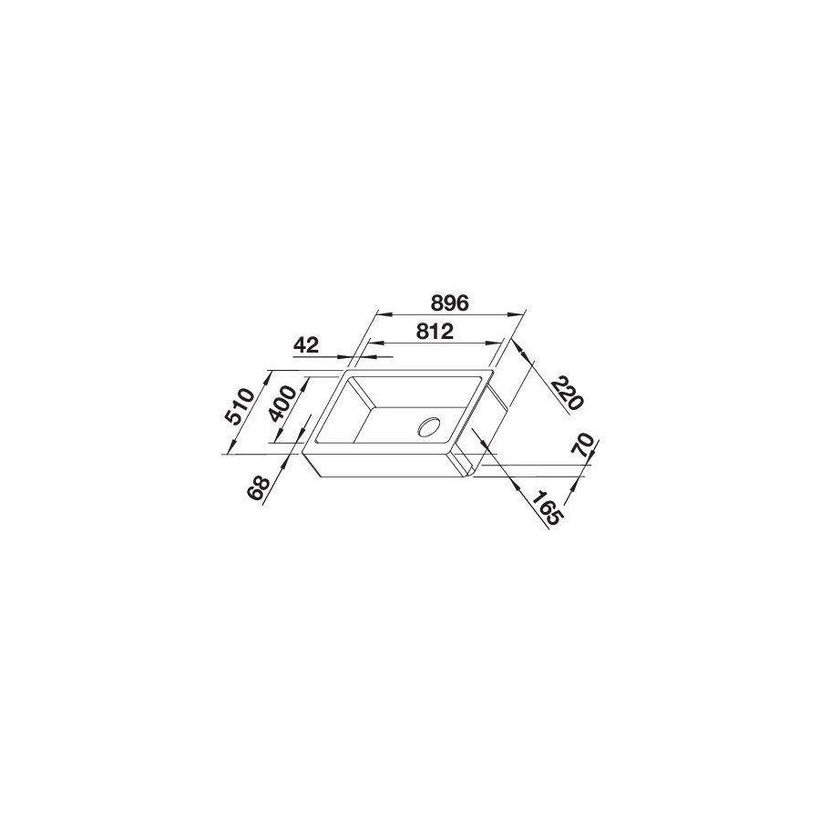 Sudoper Blanco Vintera XL 9-UF antracit InFino bez dalj. 526101