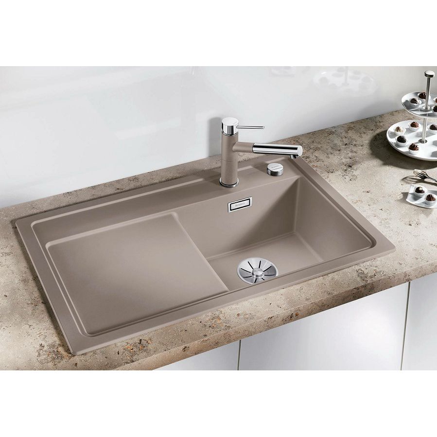 Sudoper Blanco Zenar 45S crni bazen desno s dalj. 526037