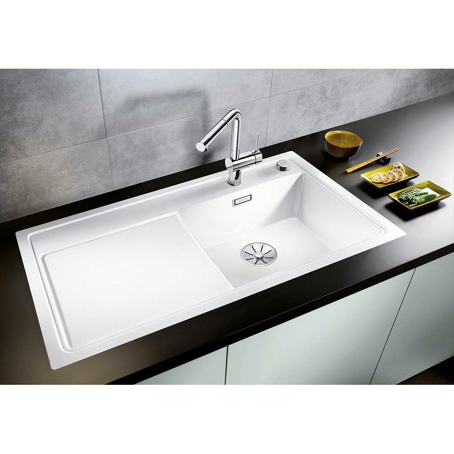 Sudoper Blanco Zenar XL 6S-F crni bazen desno s dalj. 526068